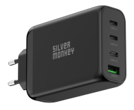 Silver Monkey OUTLET - Ładowarka sieciowa GaN 130W USB-C PD + USB 3.0 QC B - 1535316 - zdjęcie 1